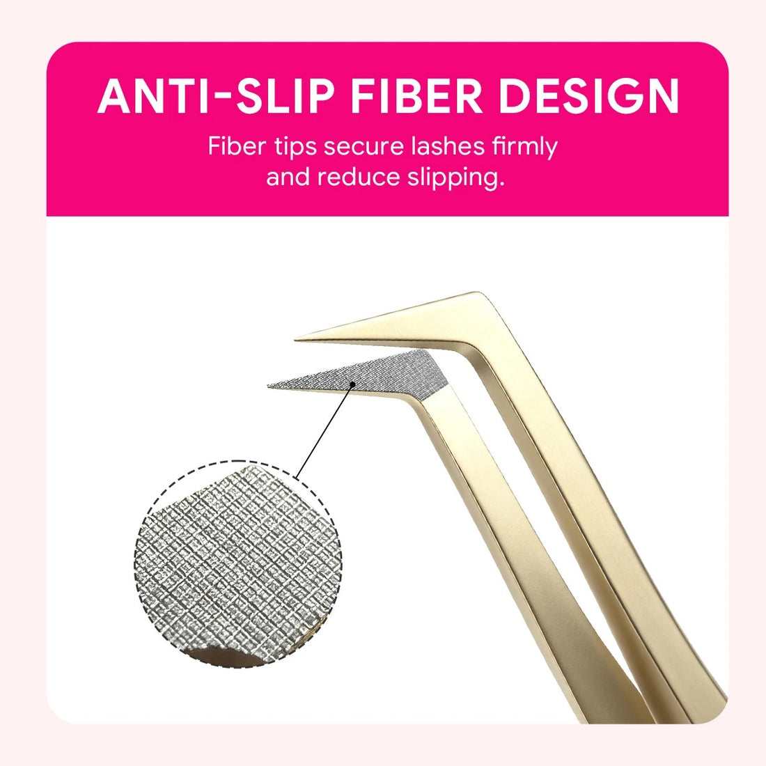 KIKIROSE Precision Lash Applicator Tweezers for Eyelash Extension Cluster Lashes False Eyelash Stainless Steel Salon Makeup Tool