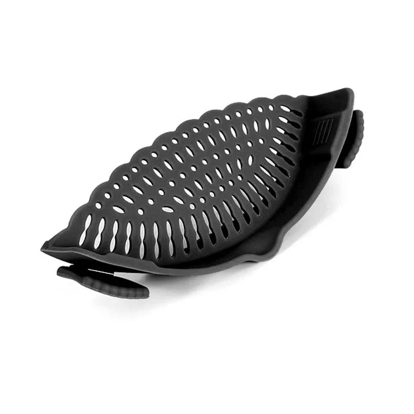 Clip on Strainer, Pot Strainer for Pasta Meat Vegetables Fruit, Silicone Strainers - Fits All Pots Bowls, 1-10 Pcs